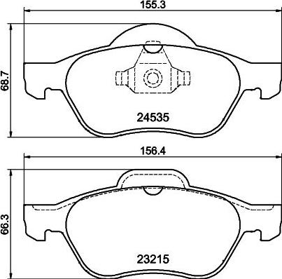 DON PCP1199 - Kit de plaquettes de frein, frein à disque cwaw.fr