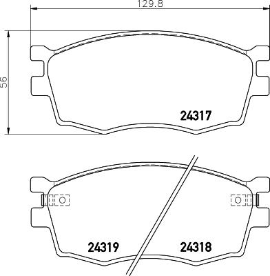 DON PCP1198 - Kit de plaquettes de frein, frein à disque cwaw.fr