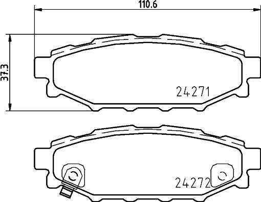 DON PCP1193 - Kit de plaquettes de frein, frein à disque cwaw.fr