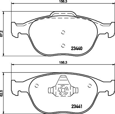 DON PCP1140 - Kit de plaquettes de frein, frein à disque cwaw.fr