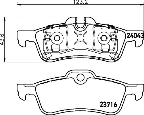 DON PCP1141 - Kit de plaquettes de frein, frein à disque cwaw.fr