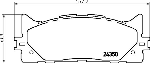 DON PCP1142 - Kit de plaquettes de frein, frein à disque cwaw.fr