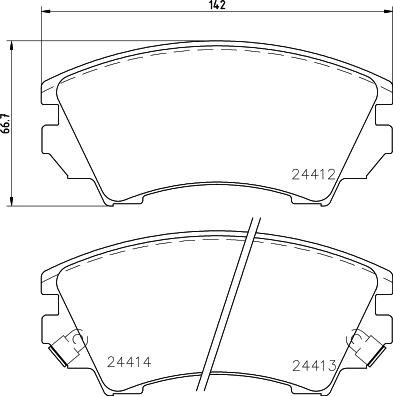 DON PCP1152 - Kit de plaquettes de frein, frein à disque cwaw.fr