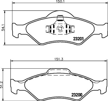 DON PCP1160 - Kit de plaquettes de frein, frein à disque cwaw.fr