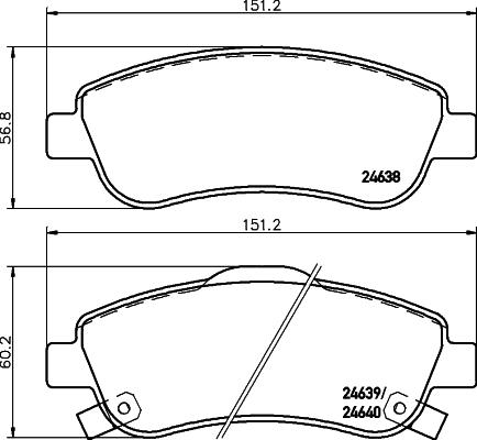 DON PCP1162 - Kit de plaquettes de frein, frein à disque cwaw.fr