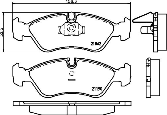 DON PCP1109 - Kit de plaquettes de frein, frein à disque cwaw.fr