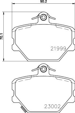 DON PCP1105 - Kit de plaquettes de frein, frein à disque cwaw.fr