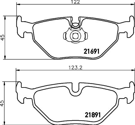 DON PCP1110 - Kit de plaquettes de frein, frein à disque cwaw.fr