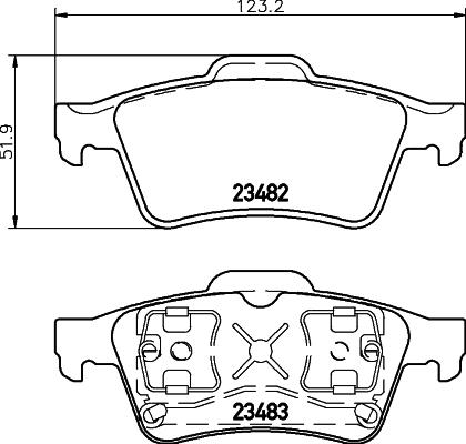 DON PCP1113 - Kit de plaquettes de frein, frein à disque cwaw.fr