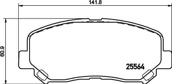 DON PCP1182 - Kit de plaquettes de frein, frein à disque cwaw.fr