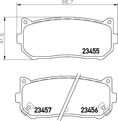 DON PCP1187 - Kit de plaquettes de frein, frein à disque cwaw.fr