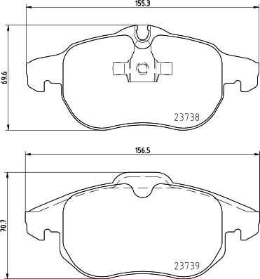 DON PCP1138 - Kit de plaquettes de frein, frein à disque cwaw.fr