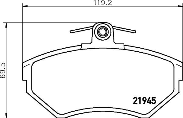 DON PCP1236 - Kit de plaquettes de frein, frein à disque cwaw.fr