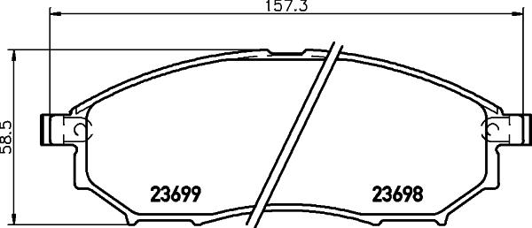 DON PCP1124 - Kit de plaquettes de frein, frein à disque cwaw.fr