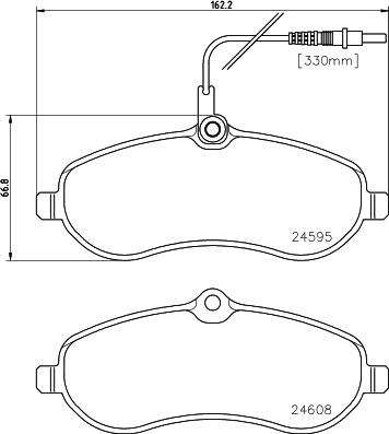 DON PCP1126 - Kit de plaquettes de frein, frein à disque cwaw.fr