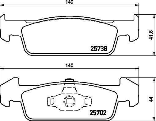 DON PCP1173 - Kit de plaquettes de frein, frein à disque cwaw.fr