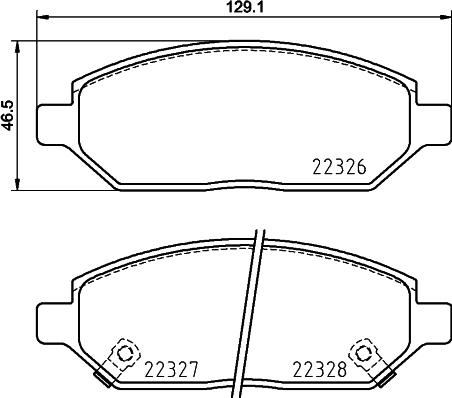 DON PCP1891 - Kit de plaquettes de frein, frein à disque cwaw.fr