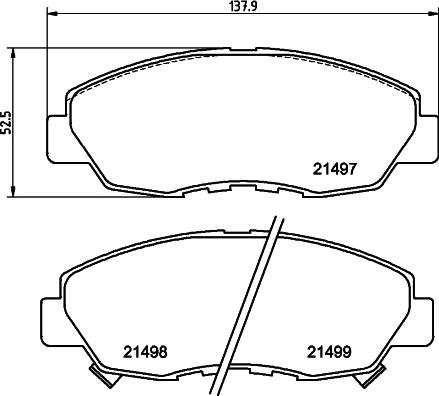 DON PCP1854 - Kit de plaquettes de frein, frein à disque cwaw.fr