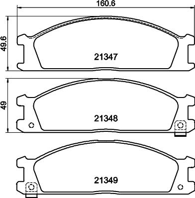 DON PCP1851 - Kit de plaquettes de frein, frein à disque cwaw.fr