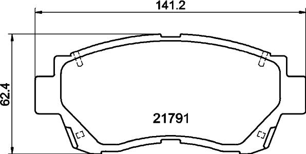 DON PCP1862 - Kit de plaquettes de frein, frein à disque cwaw.fr