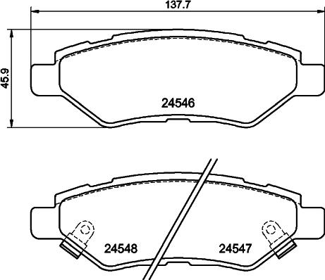 DON PCP1834 - Kit de plaquettes de frein, frein à disque cwaw.fr