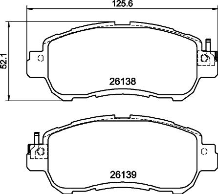 DON PCP1826 - Kit de plaquettes de frein, frein à disque cwaw.fr