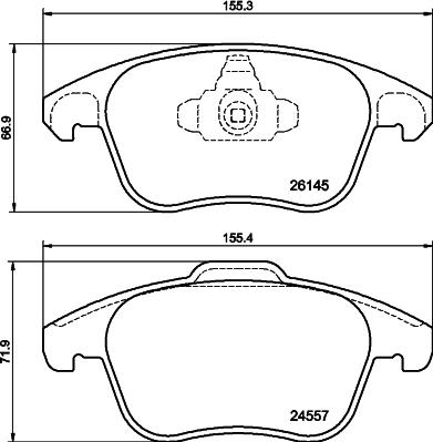 DON PCP1827 - Kit de plaquettes de frein, frein à disque cwaw.fr