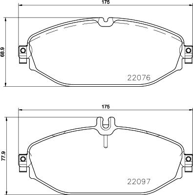 DON PCP1873 - Kit de plaquettes de frein, frein à disque cwaw.fr