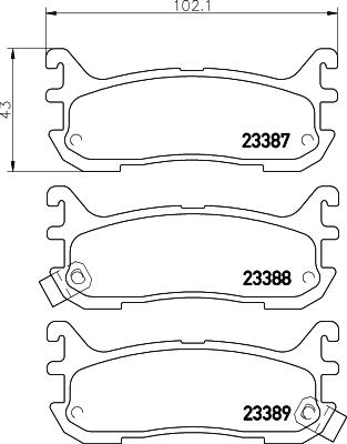 DON PCP1399 - Kit de plaquettes de frein, frein à disque cwaw.fr