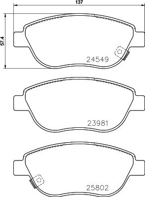 DON PCP1391 - Kit de plaquettes de frein, frein à disque cwaw.fr