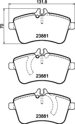 DON PCP1340 - Kit de plaquettes de frein, frein à disque cwaw.fr