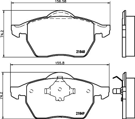 DON PCP1356 - Kit de plaquettes de frein, frein à disque cwaw.fr