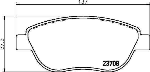 DON PCP1350 - Kit de plaquettes de frein, frein à disque cwaw.fr