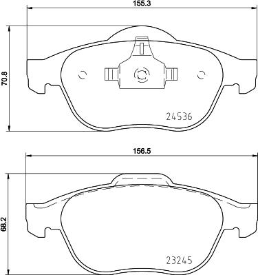 DON PCP1352 - Kit de plaquettes de frein, frein à disque cwaw.fr