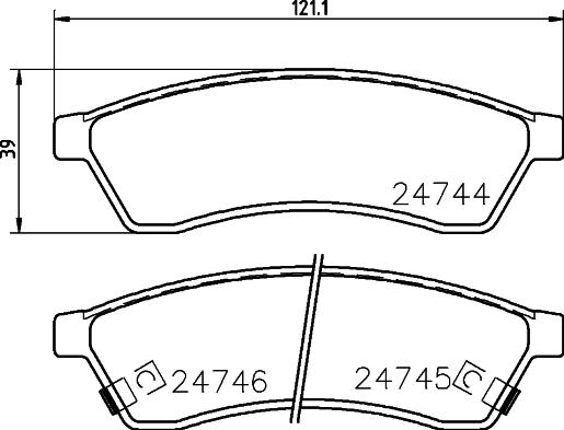 DON PCP1361 - Kit de plaquettes de frein, frein à disque cwaw.fr