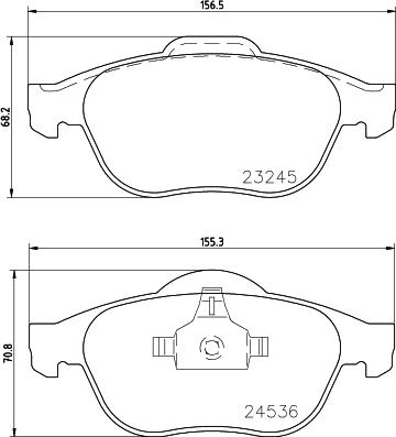 DON PCP1368 - Kit de plaquettes de frein, frein à disque cwaw.fr