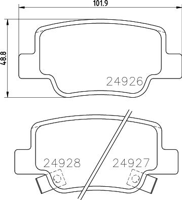 DON PCP1362 - Kit de plaquettes de frein, frein à disque cwaw.fr