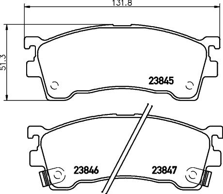 DON PCP1306 - Kit de plaquettes de frein, frein à disque cwaw.fr