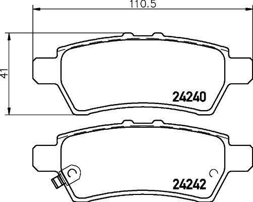 DON PCP1300 - Kit de plaquettes de frein, frein à disque cwaw.fr