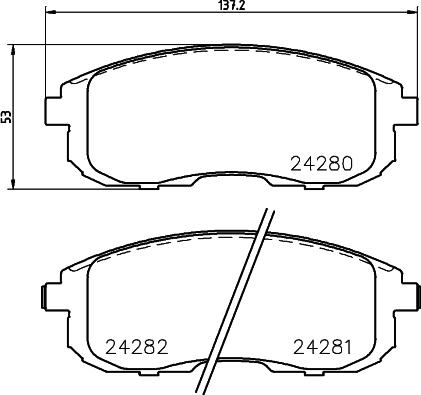 DON PCP1319 - Kit de plaquettes de frein, frein à disque cwaw.fr