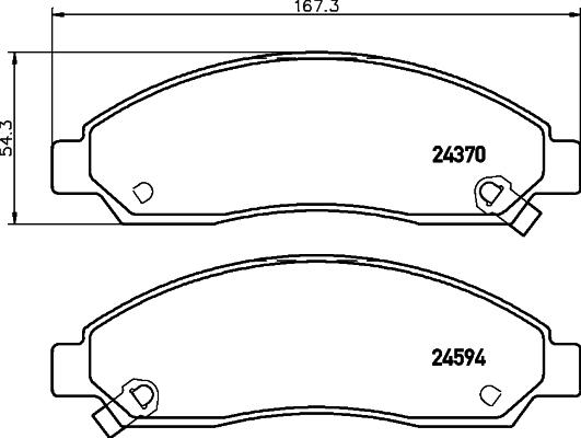 DON PCP1389 - Kit de plaquettes de frein, frein à disque cwaw.fr