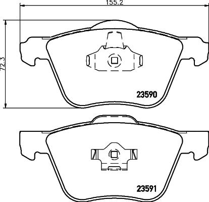 DON PCP1383 - Kit de plaquettes de frein, frein à disque cwaw.fr