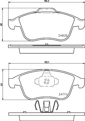 DON PCP1334 - Kit de plaquettes de frein, frein à disque cwaw.fr