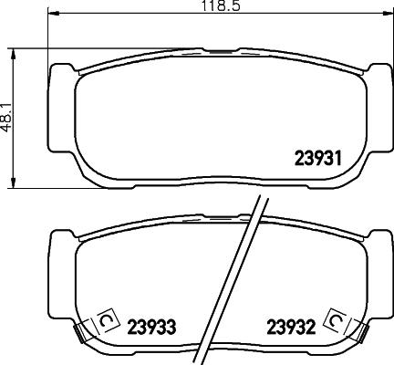 DON PCP1331 - Kit de plaquettes de frein, frein à disque cwaw.fr