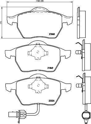 DON PCP1328 - Kit de plaquettes de frein, frein à disque cwaw.fr