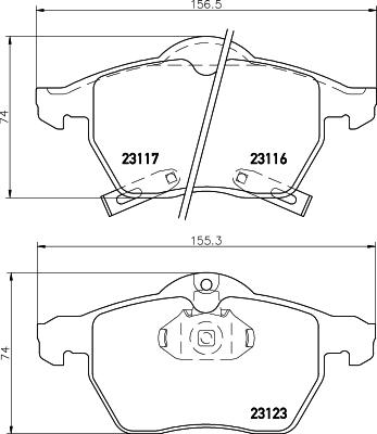 DON PCP1375 - Kit de plaquettes de frein, frein à disque cwaw.fr