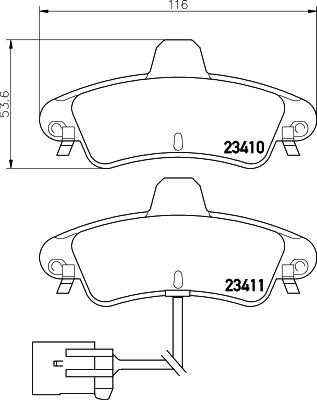 DON PCP1376 - Kit de plaquettes de frein, frein à disque cwaw.fr