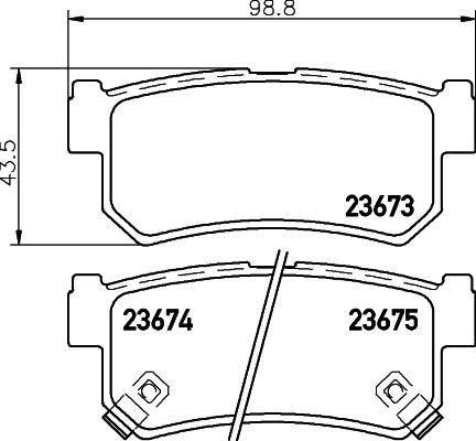 DON PCP1294 - Kit de plaquettes de frein, frein à disque cwaw.fr