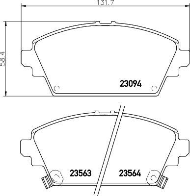 DON PCP1246 - Kit de plaquettes de frein, frein à disque cwaw.fr