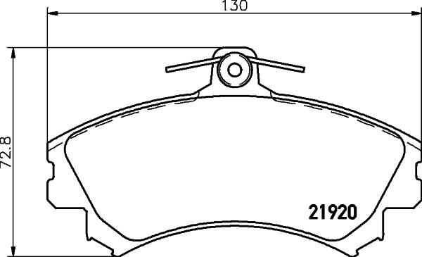 DON PCP1240 - Kit de plaquettes de frein, frein à disque cwaw.fr